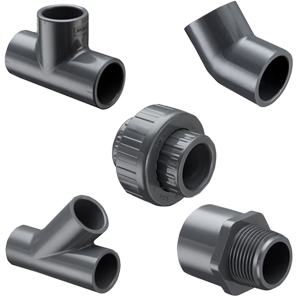 PVC Gray Schedule 40 Fittings & Cement